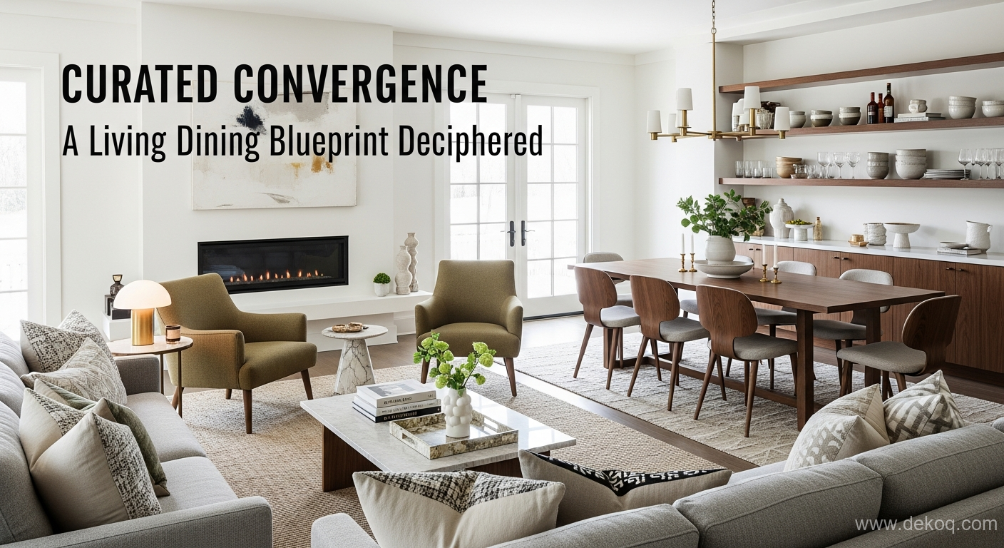 Curated Living Blueprint - living dining design - Curated Convergence A Living Dining Blueprint Deciphered - Discover how Curated - Dekoq | Interior Design Ideas & Home