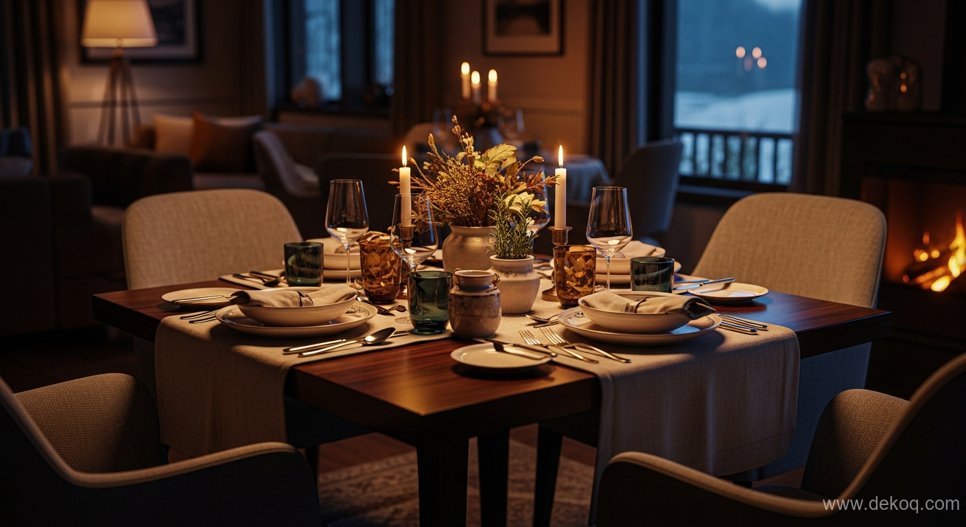 Cozy Dining Retreat - cozy dining area - Designing Warmth The Microcosm of a Cozy Dining Retreat - Transform your dining - Dekoq | Interior Design Ideas & Home