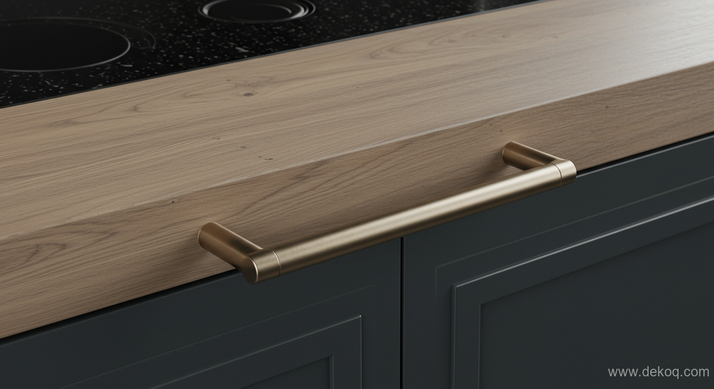 Sculpted Pull Profile - modern cabinetry - Sculpting Function The Precision of the Continuous Cabinet Pull - Elevate your space - Dekoq | Interior Design Ideas & Home Inspiration