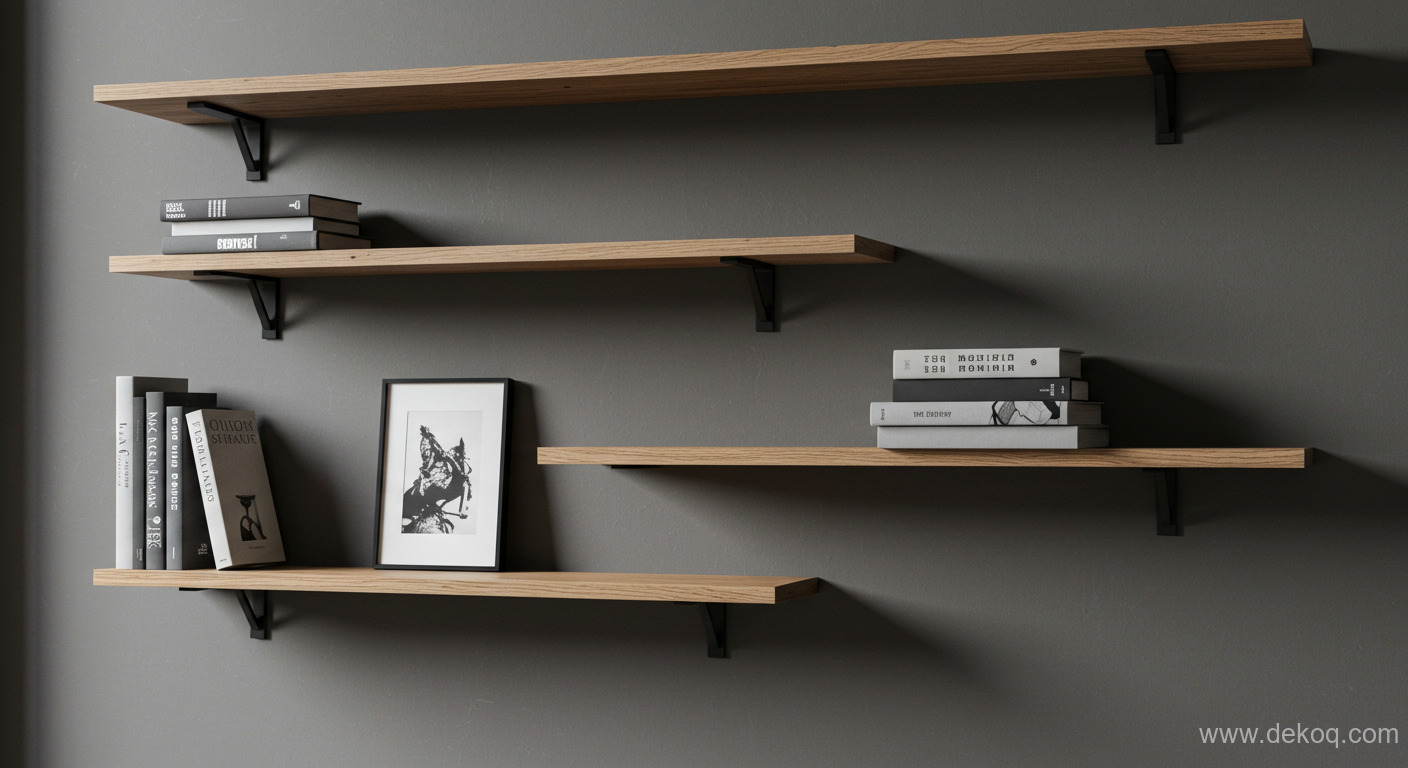 Cantilever Shelf Mechanics - wall shelves - A Design Analysis of the Singular Cantilevered Wall Shelf - Unlock secrets gravity-defying - Dekoq | Interior Design Ideas