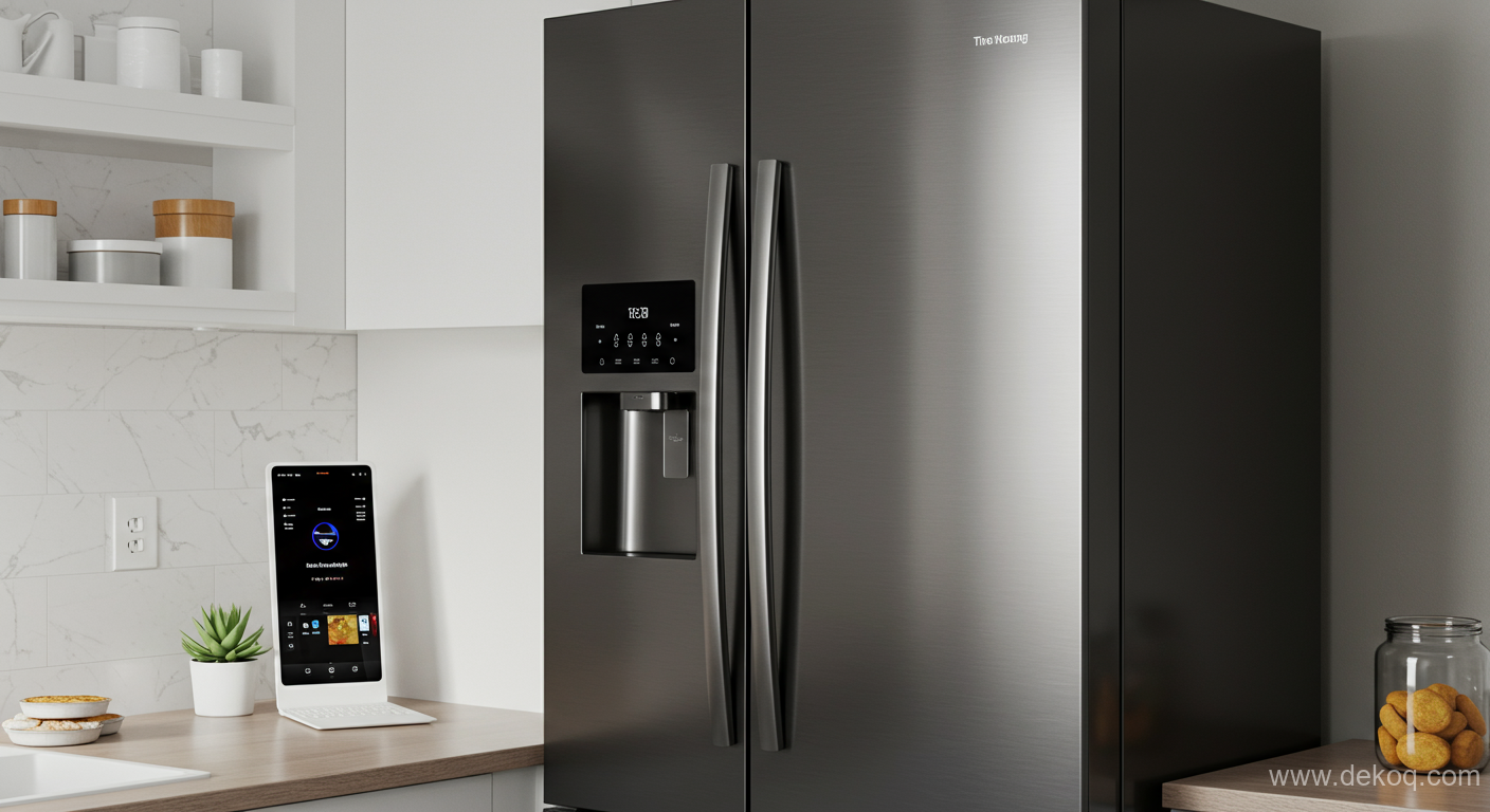 Cognitive Fridge Technology - smart appliances - The Integrated Intelligence of the Modern Smart Refrigerator - Dekoq | Interior Design Ideas & Home Inspiration