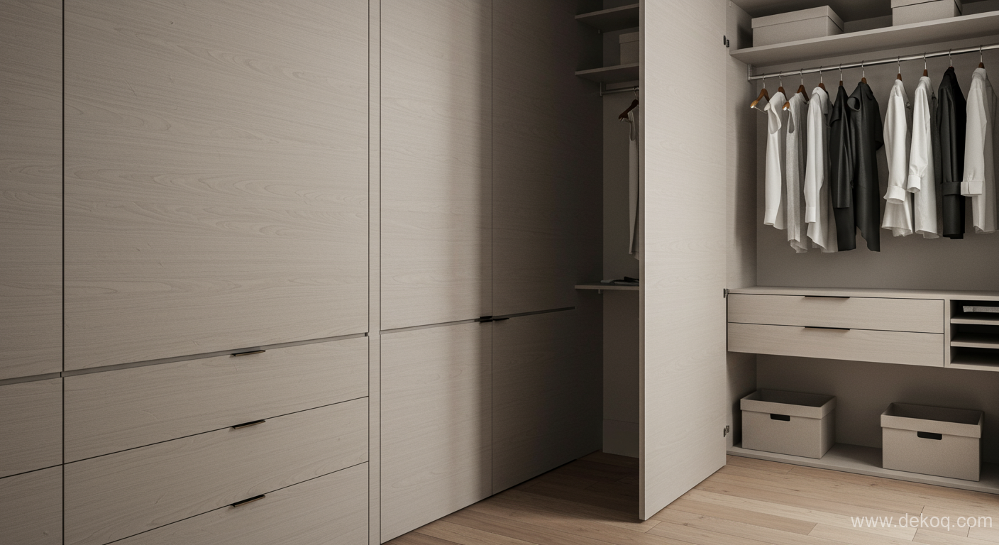 Subtractive Wardrobe Design - wardrobe design - The Recessed Wardrobe Architectural Subtraction Creating Seamless Storage - Explore Subtractive Wardrobe - Dekoq | Interior Design Ideas &