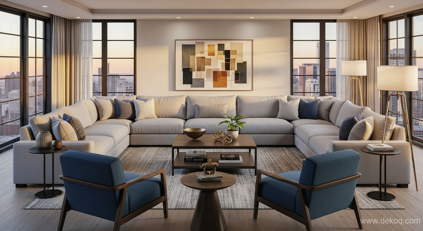 Sofa space secrets - sectional couch ideas - Sectional Sofa Arrangement Secrets Optimize Your Living Space - Unlock sofa space - Dekoq | Interior Design Ideas & Home Inspiration