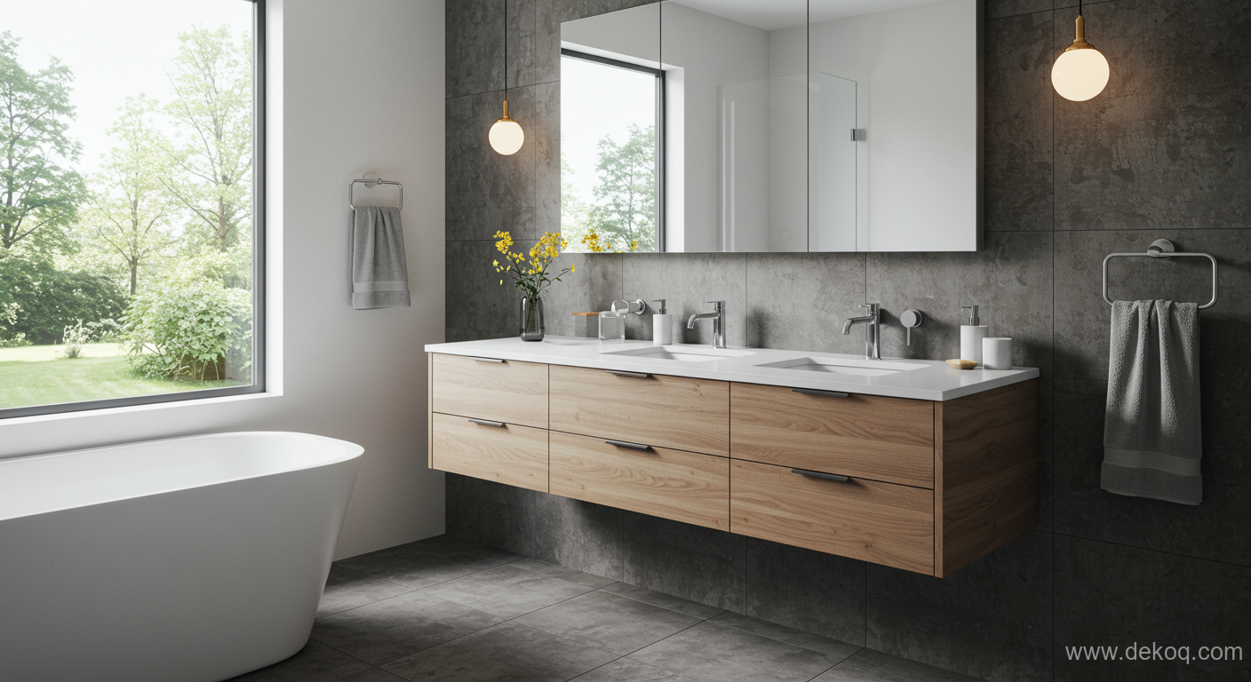 Floating Vanity Architecture - bathroom trends - Elevated Aesthetics The Architectural Merit of the Floating Vanity - Explore Floating Vanity - Dekoq | Interior Design Ideas &