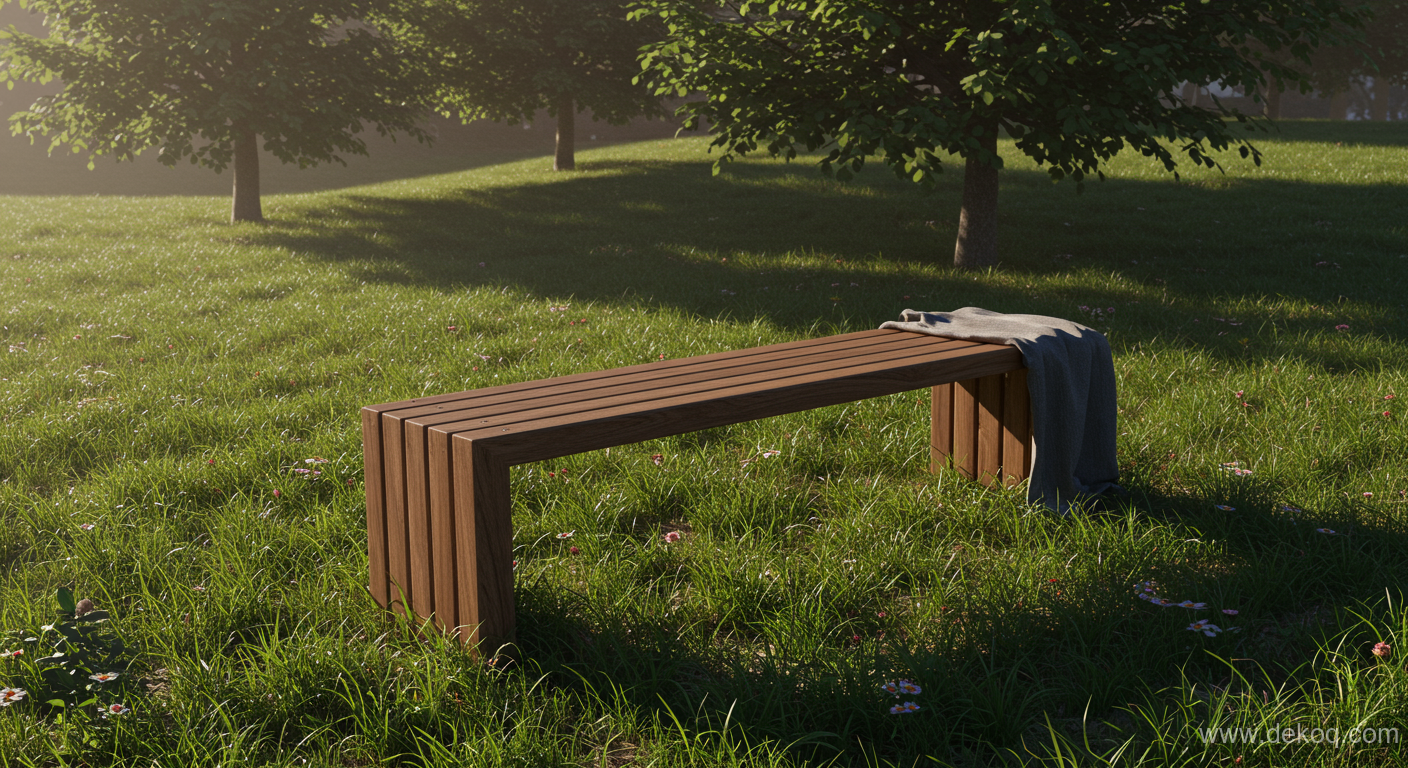 Architectural Accent Bench - minimalist seating - The Quiet Assertion of the Single Minimalist Bench - Discover how Architectural - Dekoq | Interior Design Ideas &