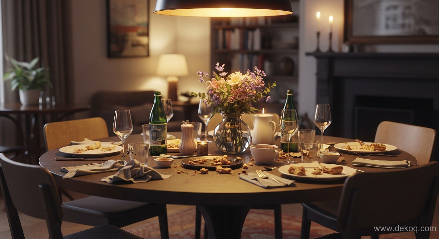 dining hub singular - round dining table - Round Dining Table A Singular Hub of Gathering - Discover round dining - Dekoq | Interior Design Ideas & Home